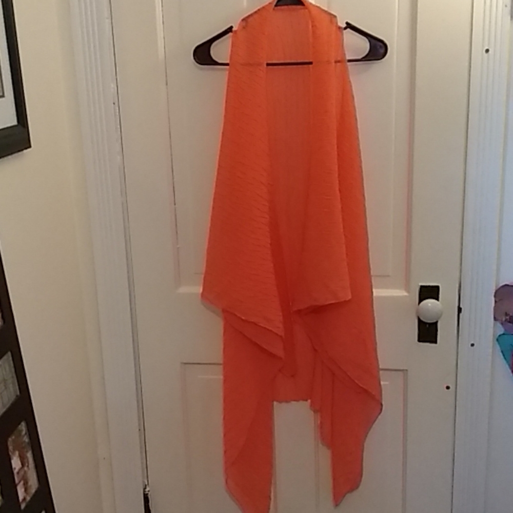 Orange Armed Shawl